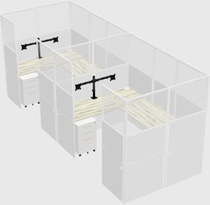 Cabine en u