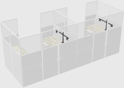 Cabine en u