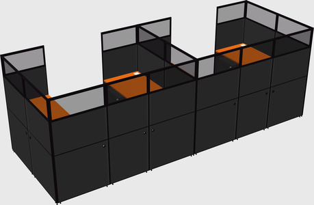 Cabine en u