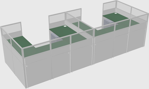 Cabine en u