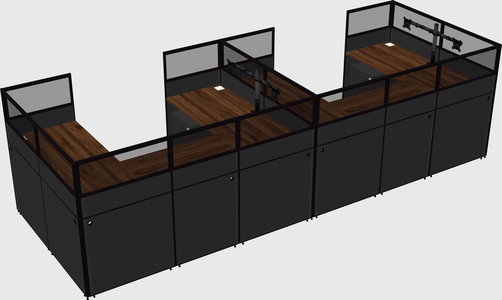 Cabine en u