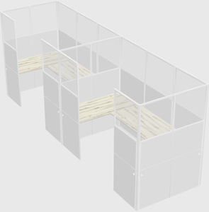 Cabine en u