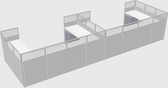 Cabine en u