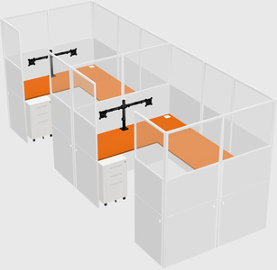 Cabine en u