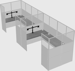 Cabine en u