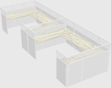Cabine en u