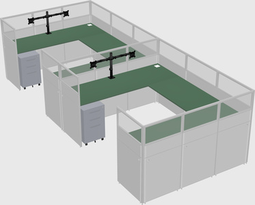 Cabine en u