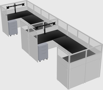 Cabine en u