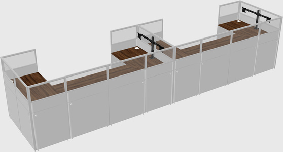 Cabine en u