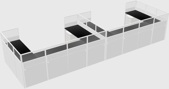 Cabine en u