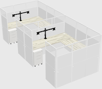 Cabine en u