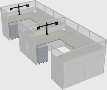 Cabine en u