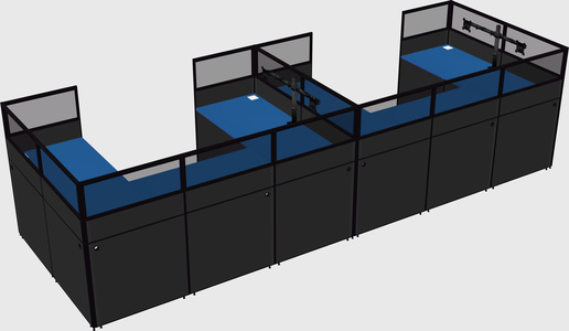 Cabine en u