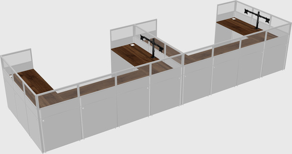Cabine en u