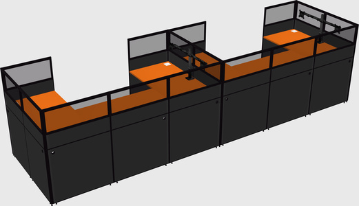 Cabine en u