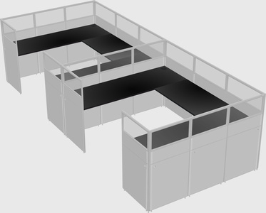 Cabine en u