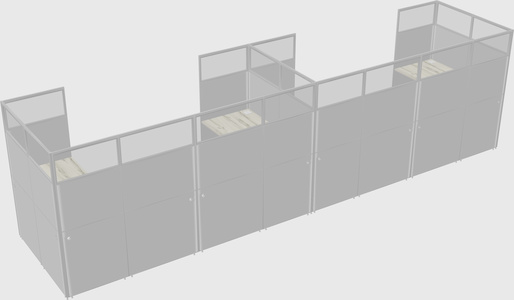Cabine en u