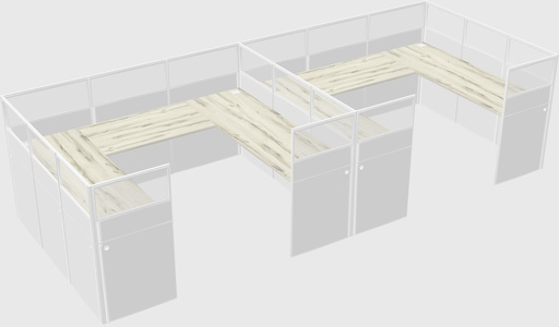 Cabine en u