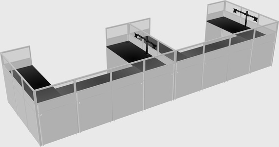 Cabine en u
