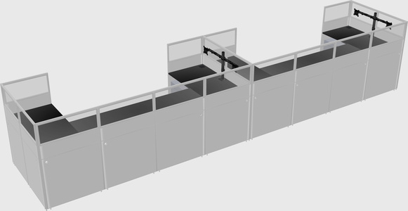 Cabine en u