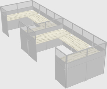 Cabine en u