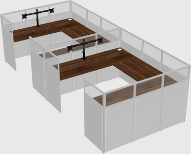 Cabine en u