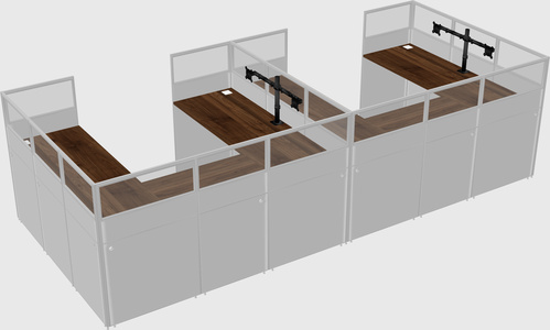 Cabine en u