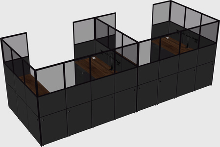 Cabine en u