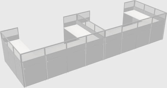 Cabine en u