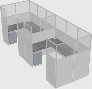 Cabine en u