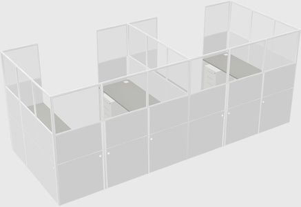 Cabine en u