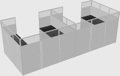 Cabine en u