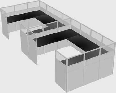 Cabine en u