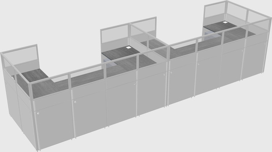 Cabine en u