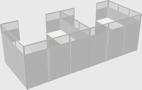 Cabine en u
