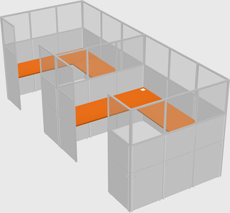 Cabine en u