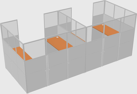 Cabine en u