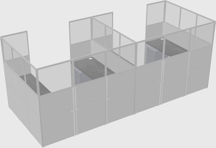 Cabine en u