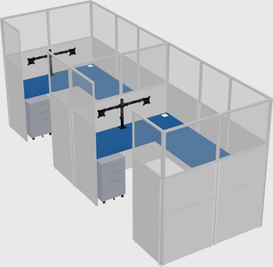 Cabine en u