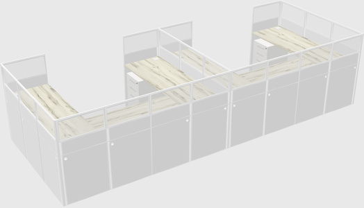 Cabine en u