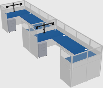 Cabine en u