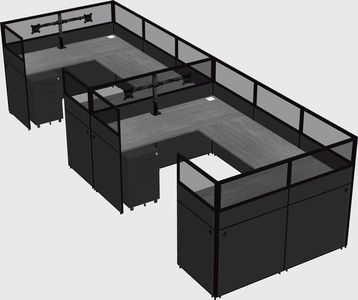 Cabine en u