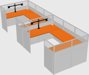 Cabine en u
