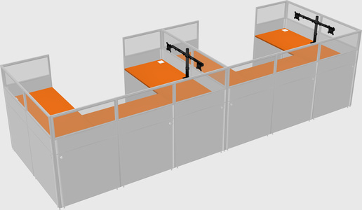 Cabine en u
