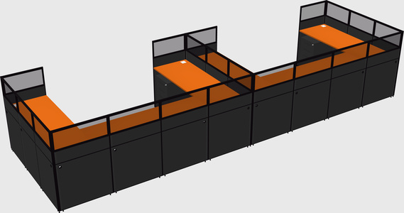 Cabine en u