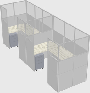 Cabine en u