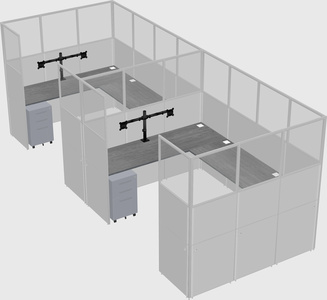Cabine en u