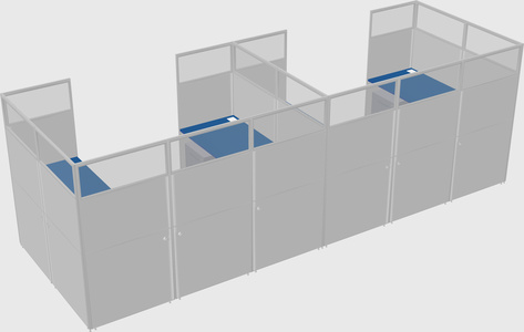 Cabine en u