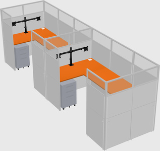 Cabine en u