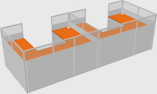 Cabine en u